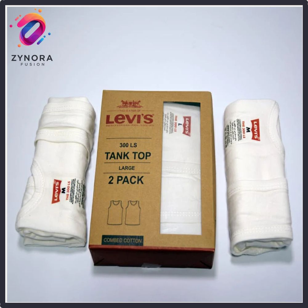 Premium Sleeveless White Vest For Men - Pack of 2