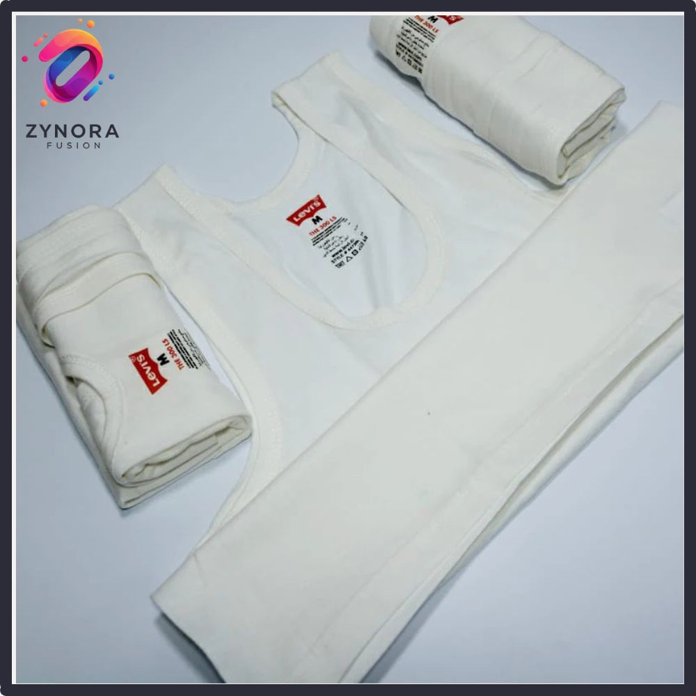 Premium Sleeveless White Vest For Men - Pack of 2